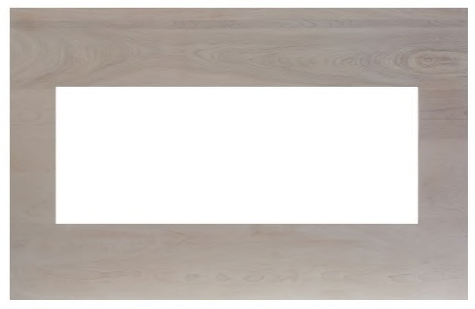 Amantii MAN-BMWB-XS40 white birch birch mantel surround for BI-40-XTRASLIM - surround only