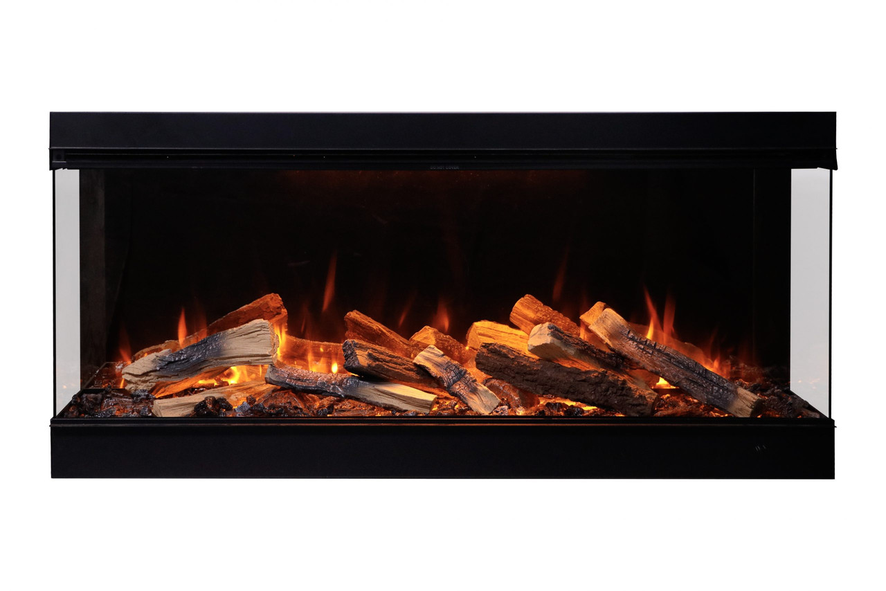 Amantii LF48 - official manufacturer product view; illustrated media and flame settings may vary