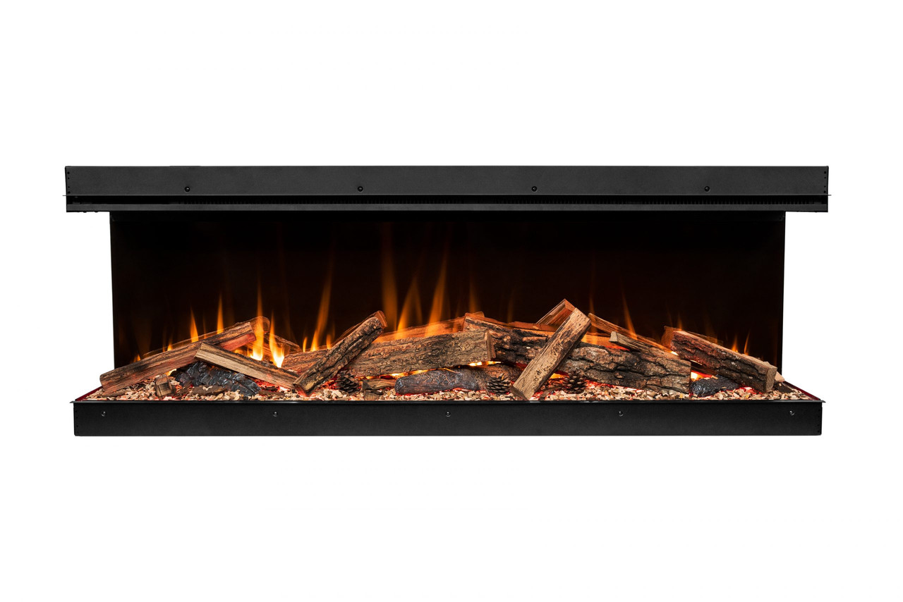 Amantii LF63 - official manufacturer product view; illustrated media and flame settings may vary