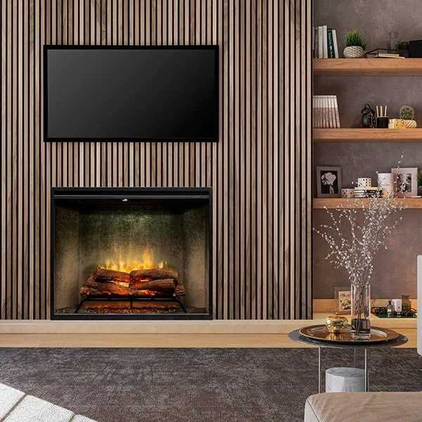 Dimplex 36 Revillusion Weathered Concrete Portrait Built-In Electric Insert 500002399
