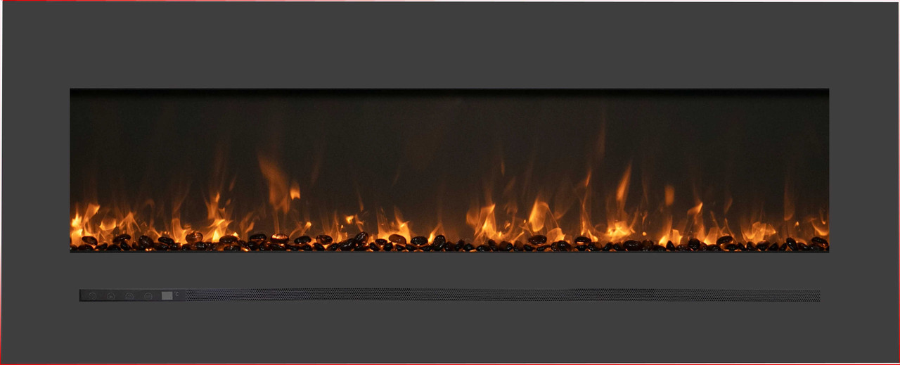 Amantii 72" Mount Electric Fireplace WM-FML-72-7823-STL