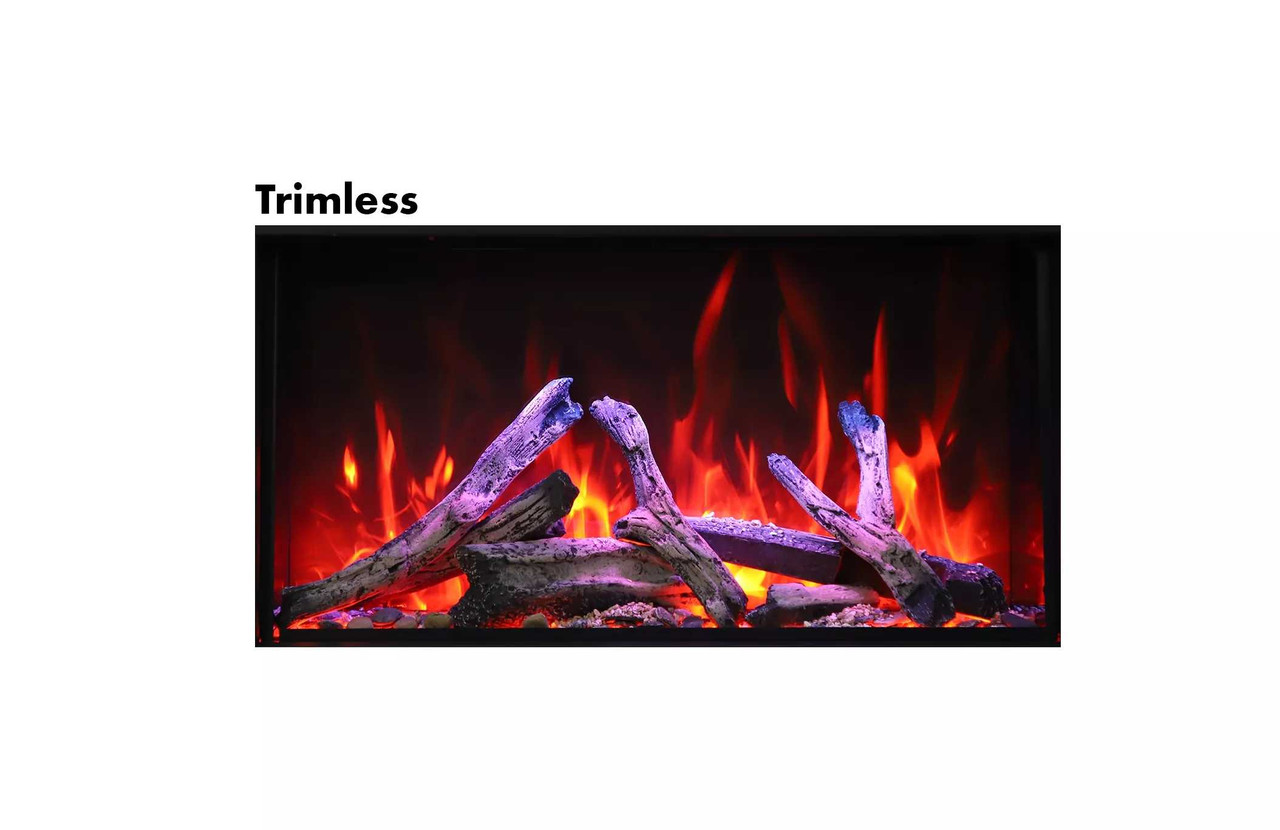 Amantii 40" Panorama Xtra Tall Electric Fireplace BI-40-DEEP-XT