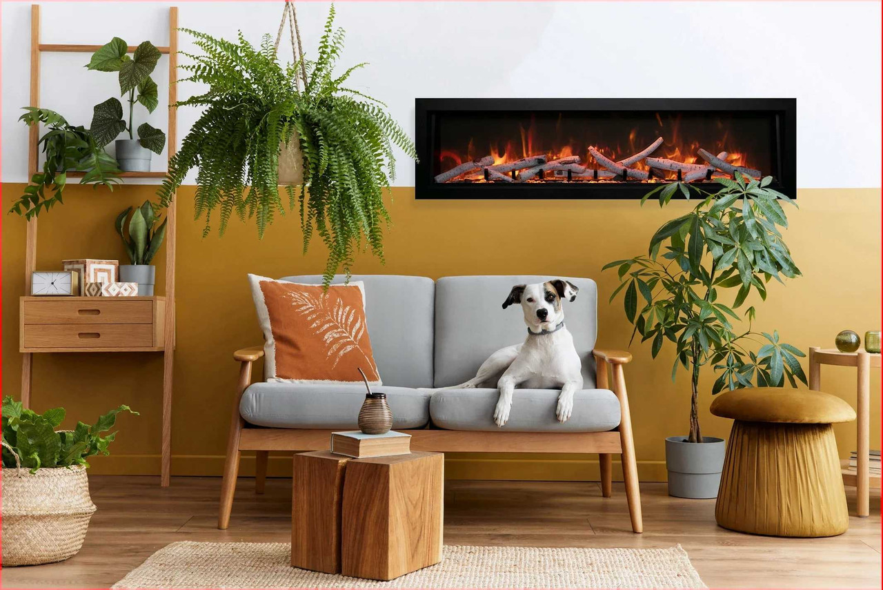 Amantii 40" Panorama Xtra Tall Electric Fireplace BI-40-DEEP-XT