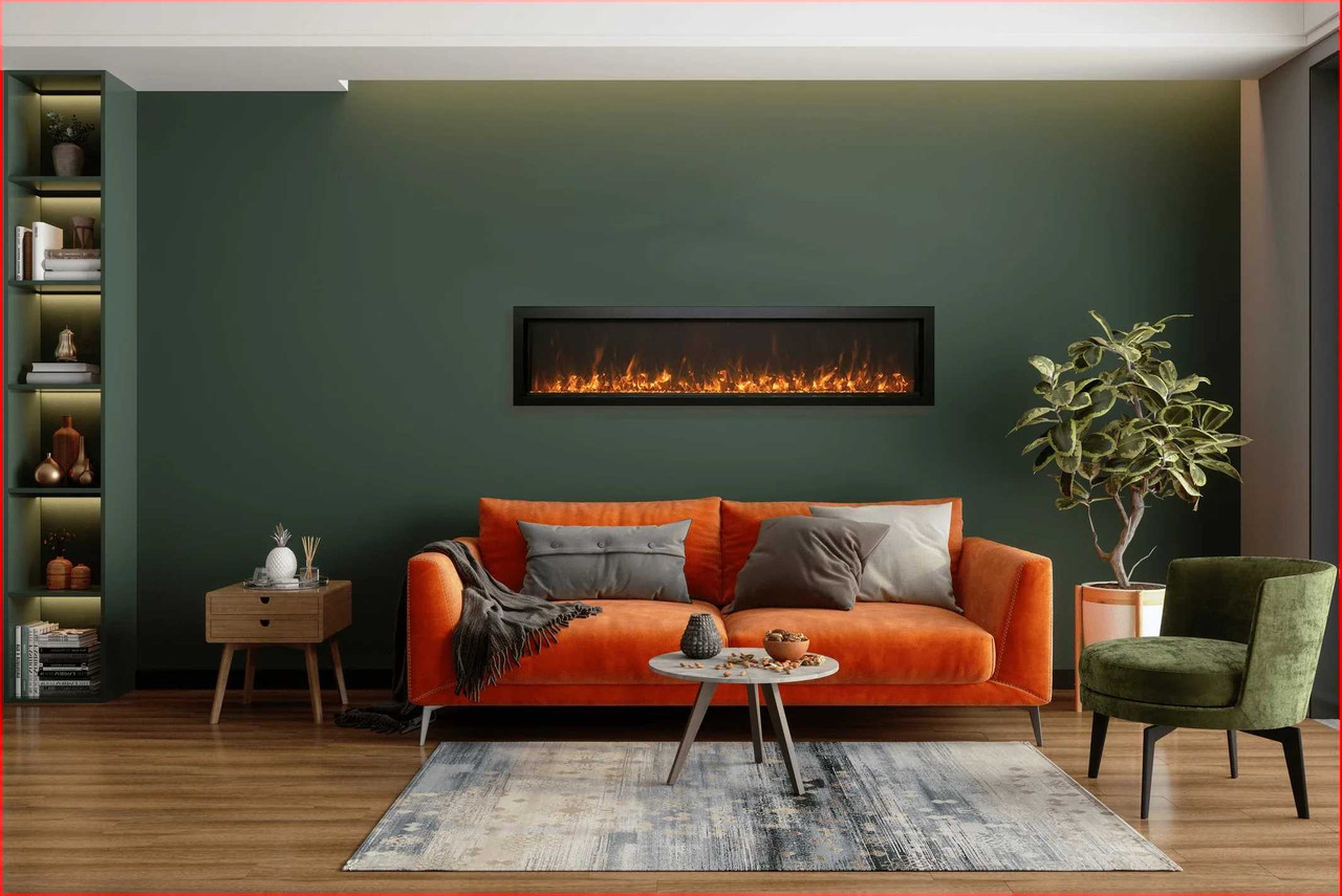 Amantii 60" Panorama Xtraslim Electric Fireplace BI-60-XTRASLIM