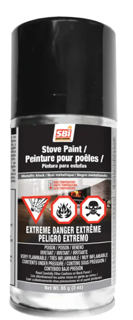 Metallic Black Stove Paint - 85 G (3OZ) Aerosol AC05963