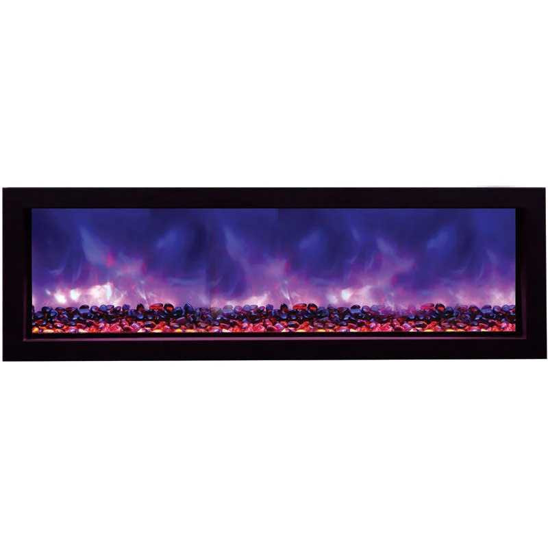 Amantii 50" Panorama Slim Indoor/Outdoor Electric Fireplace BI-50-SLIM-OD