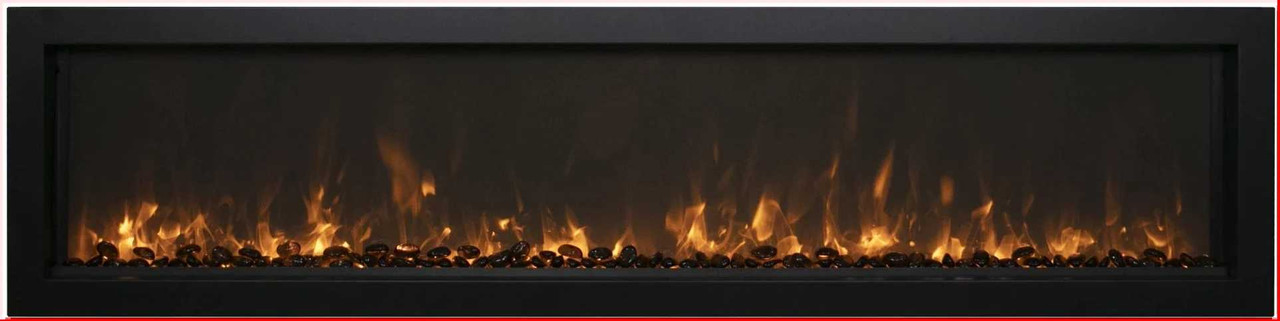 Amantii 88" Panorama Slim Electric Fireplace BI-88-SLIM-OD