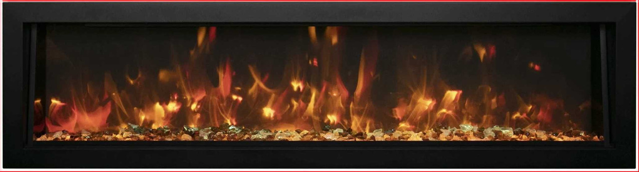 Amantii 72" Panorama Linear Electric Fireplace BI-72-DEEP-OD