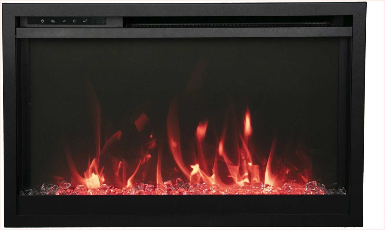 Amantii 33" Traditional Xtraslim Electric Fireplace TRD-33-XS