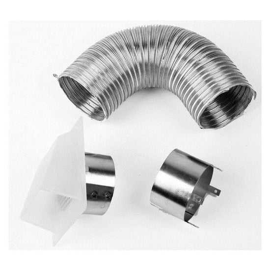 Superior Outside Air Kit Collar, Hood & 3' Flex for Floor Venting AK4F
