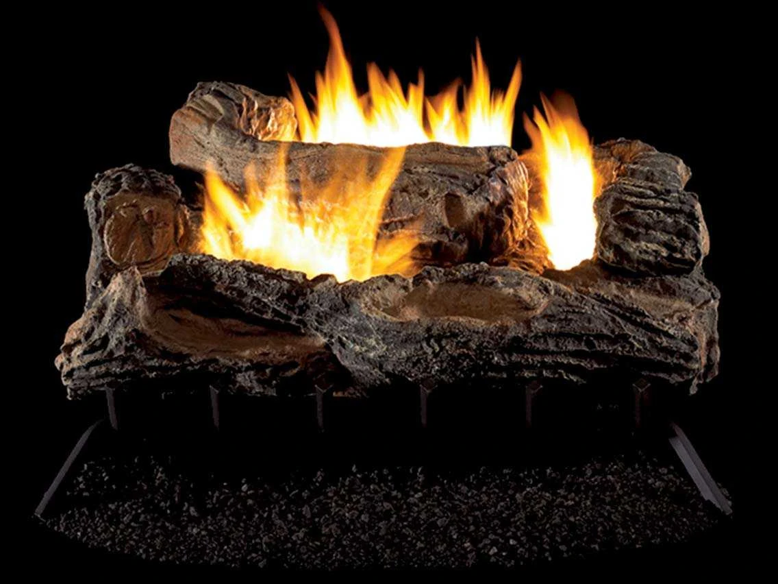 27" Millivolt Multi-Sided Vent-Free Natural Gas Ceramic Fiber Log Set FVFM27NR