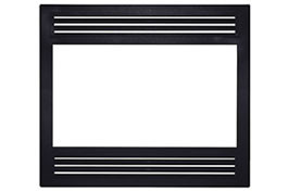 Superior Façade, Louvered, Square Open, Black FLVSOBLK