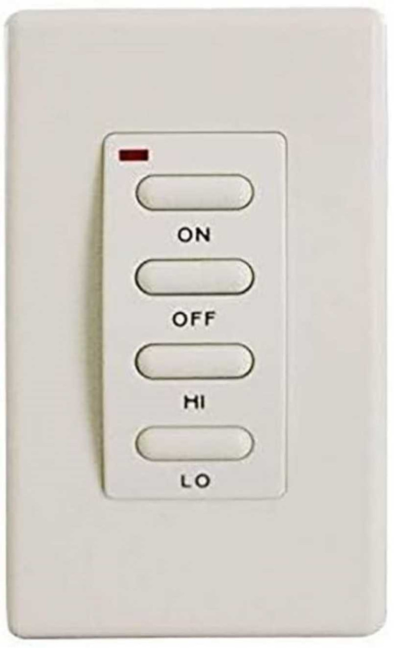 Remote, Wireless Wall Mount, On/Off, Hi/Low, Electronic EF-WWRCK