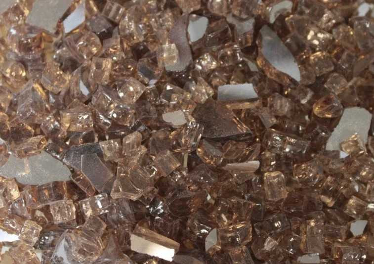 Empire Hearth Copper Reflective Crushed Glass (approx. 1 sq. ft) DG1BCR