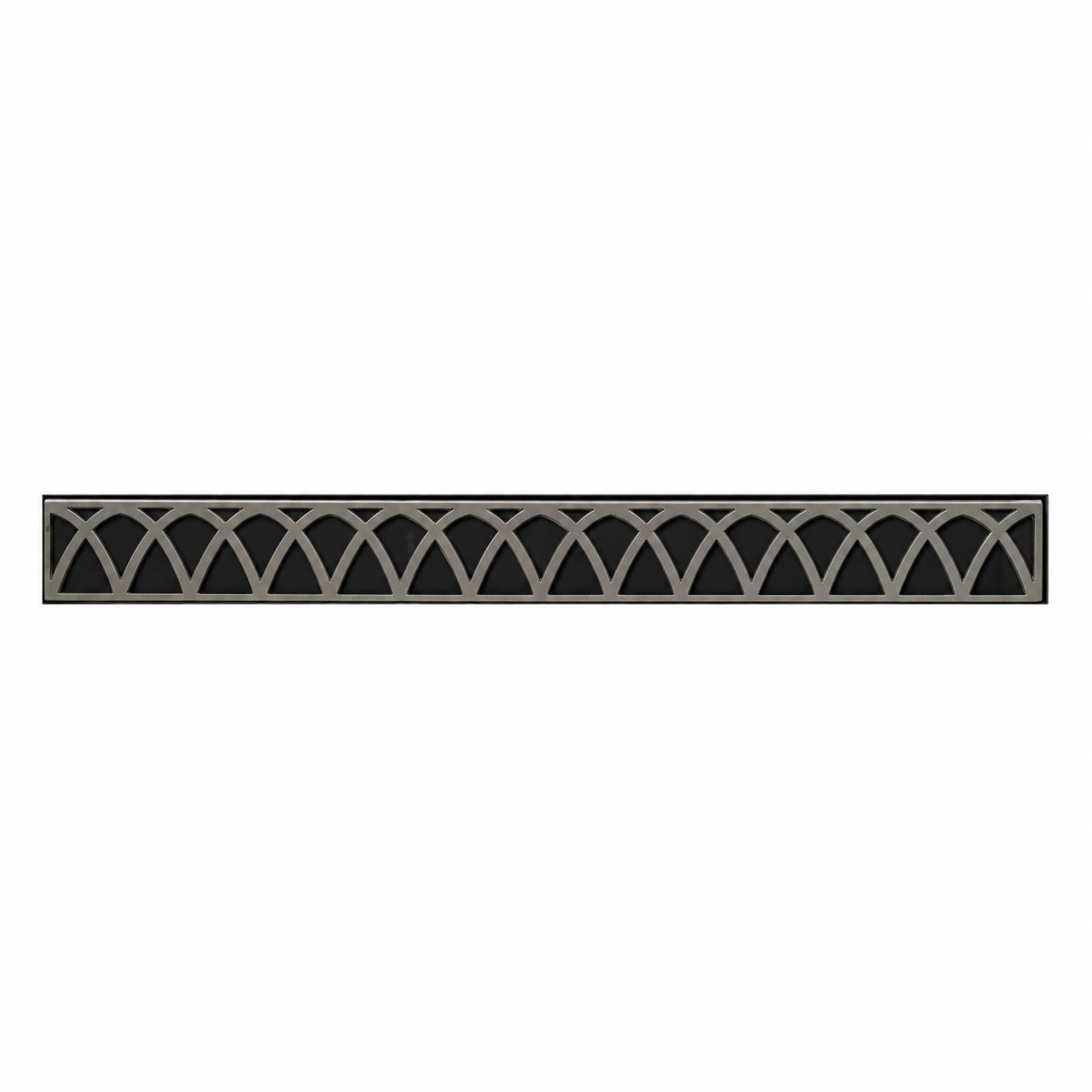 Empire Hearth Hammered Pewter Arched Louvers DVG1AHP