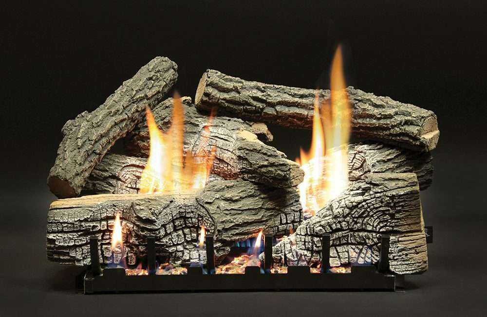 Empire Hearth 18" 7 Piece Refractory Super Stacked Wildwood Log Set LS18WRS