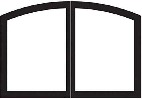 Empire Hearth 42" Vent-Free Black Arch Door Set VBR42GCBL