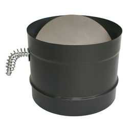 DuraVent 6" Black Stove Top Adapter with Damper Section 6DVL-ADWD