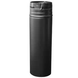 DuraVent Balck Galvalume 4" Pellet Pro 12" Extension (3" - 10") Vent Pipe 4PVP12AB