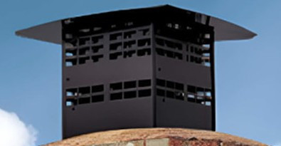 HHT Direct vent insert kit - two 30 - liners, plus black term cap components LINKSQB-DV30