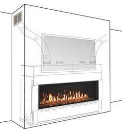 HHT Ducted Passive Heat kit for side discharge (includes duct and 2 side registers) PHSI-MCE