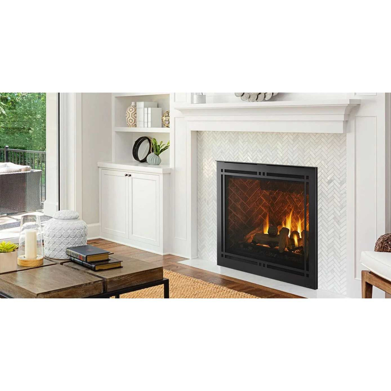 Majestic Meridian Platinum 36" Top/Rear Direct Vent with IntelliFire MER36P
