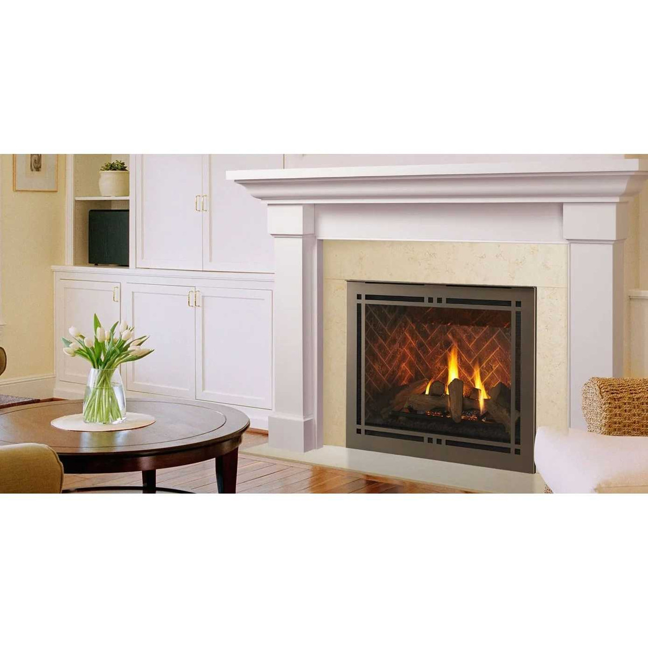 Majestic Meridian Platinum 36" Top/Rear Direct Vent with IntelliFire MER36P