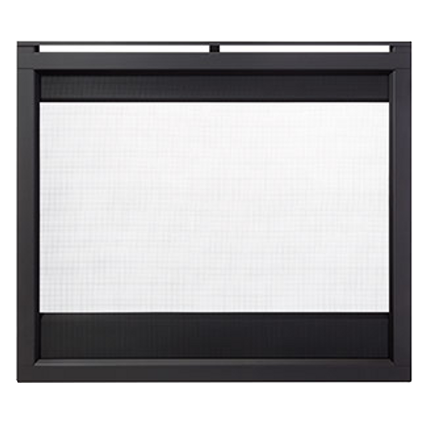 HHT Black Firescreen front FS-TWI-BK