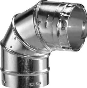 DuraVent 6" Round B-Vent 90 Degree Adjustable Elbow 6BVL90