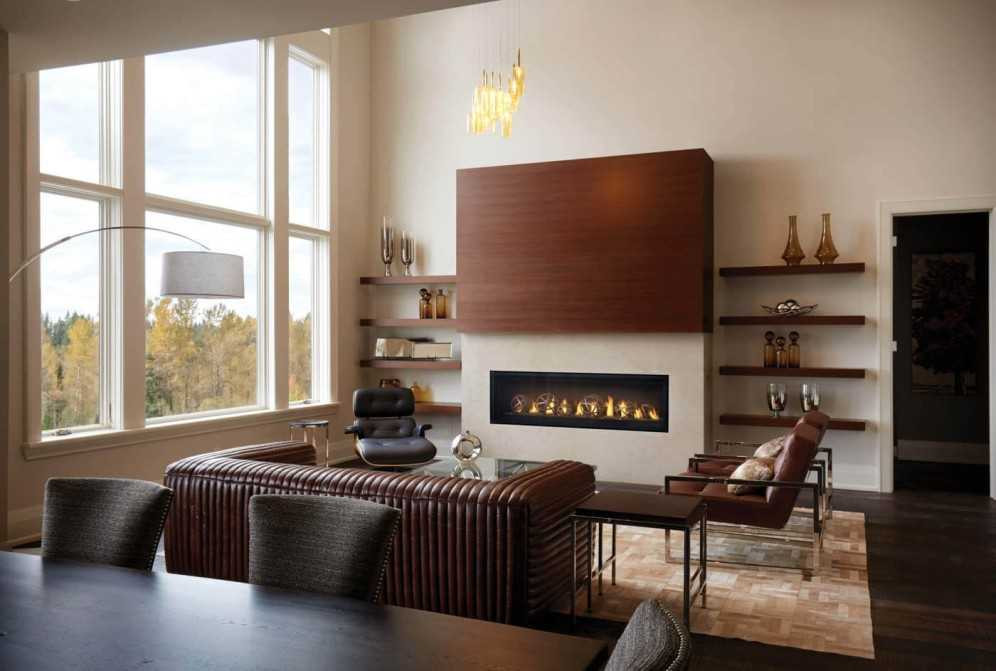 Napoleon Luxuria 62" Linear See-Thru Gas Fireplace LVX62N2X-1