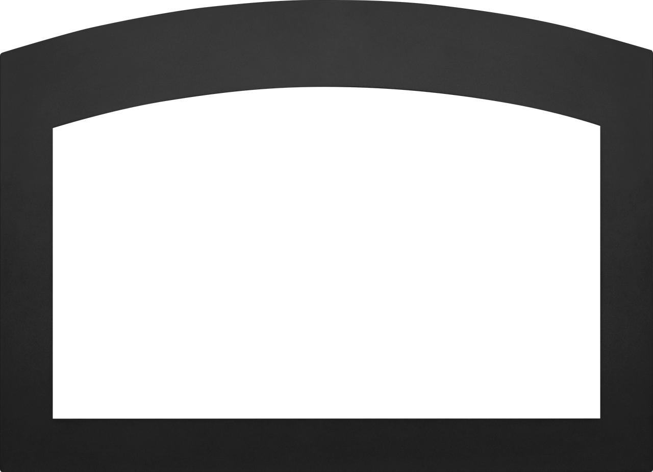 Napoleon Faceplate - Small Arched 4-Sided, 2.5 inch Black (for 3-Sided Backerplate) for Oakville 3 Series SABK4F3B3