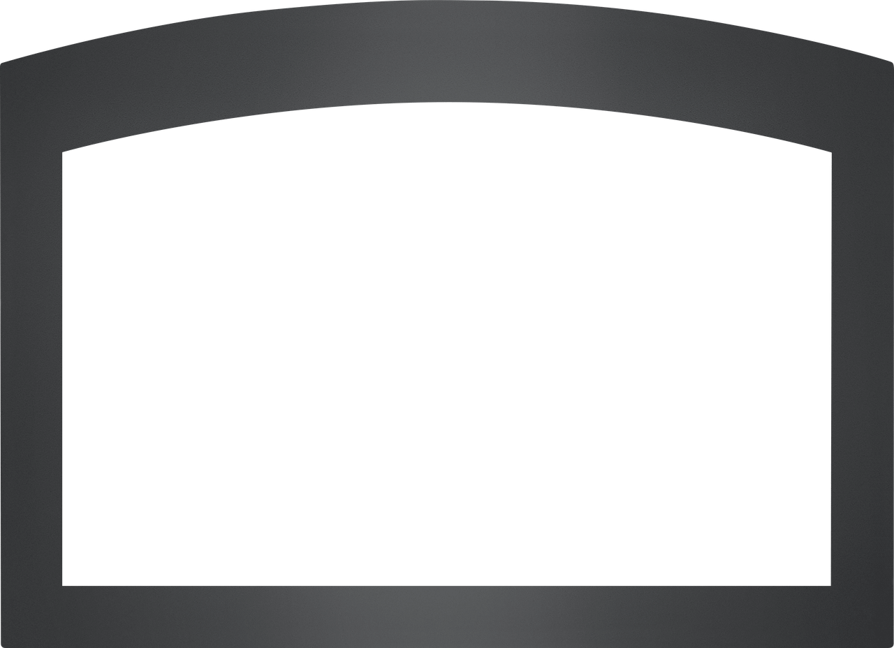 Napoleon Faceplate - Small Arched 4-Sided, 2.5 inch Charcoal (for 3-Sided Backerplate) for Oakville X4 SACH4F3B4