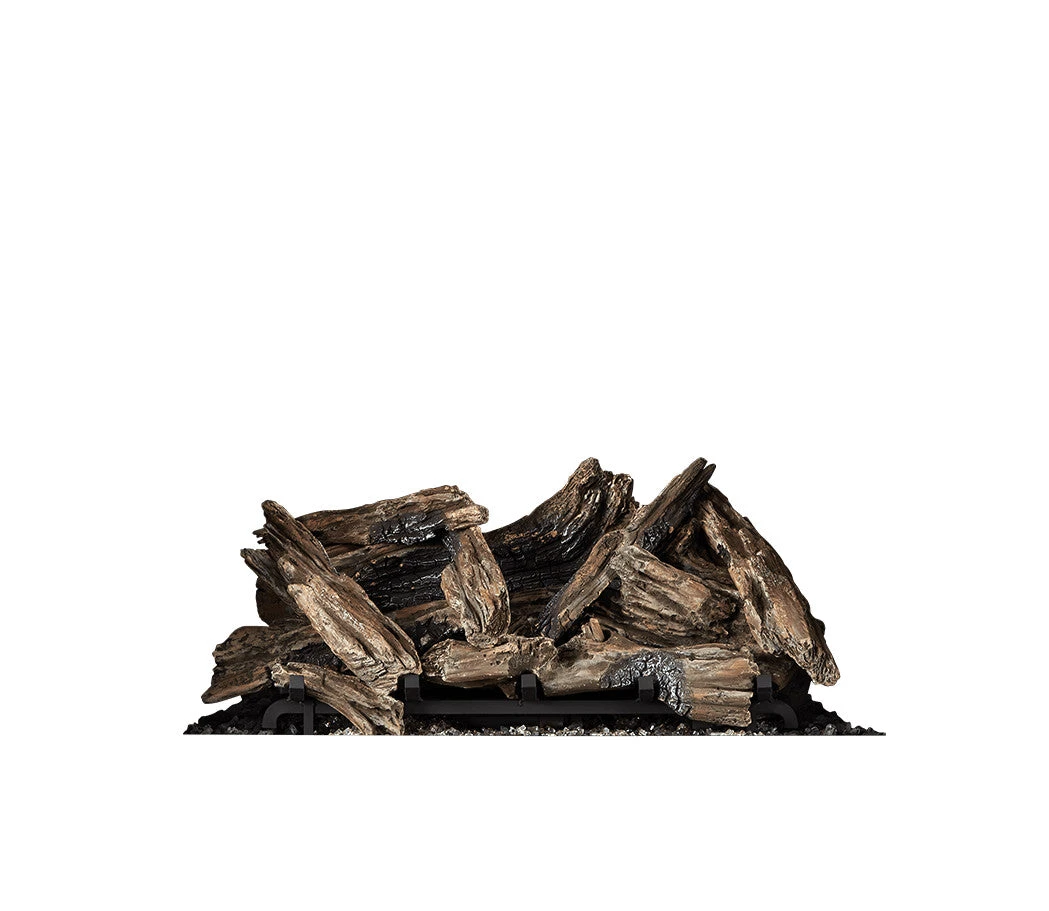 Napoleon Elevation X 42 High Definition Driftwood Log Kit with Glowing Embers and Charcoal DLKEX42