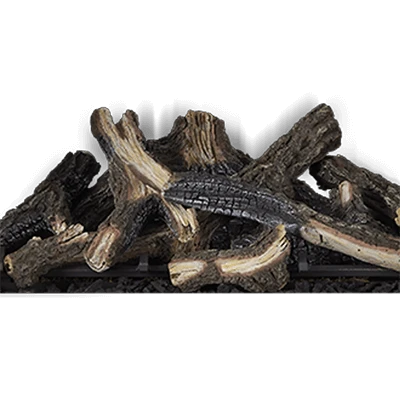Napoleon Elevation X 36 High Definition Split Oak Log Kit with Glowing Embers and Charcoal OLKEX36