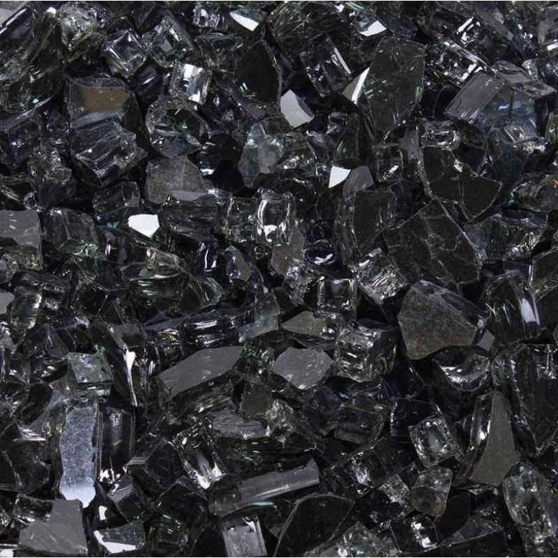 Emilyrose Reflective Fireglass - Silver - 25 lb - EG25-R09MP