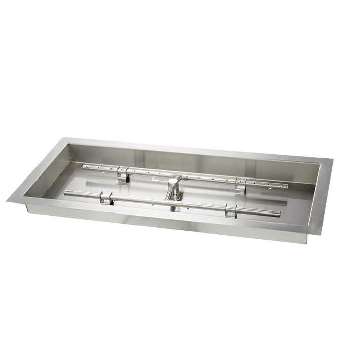 HPC H-Burner Pan & Burner Combo Kit — 78" x 16"