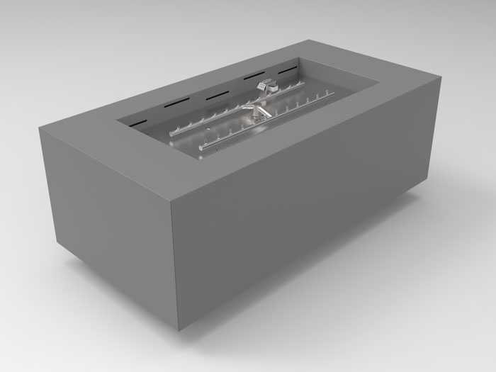 HPC Assembled Metal Fire Pit Enclosures — 48in x 24in