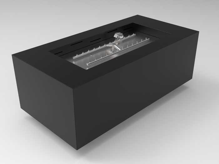 HPC Assembled Metal Fire Pit Enclosures — 48in x 24in