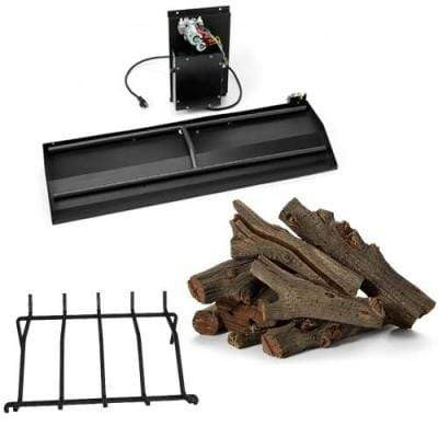 HPC Fire 22" Western Driftwood Dual Step H-Burner Electronic Ignition Fire Pit Inserts