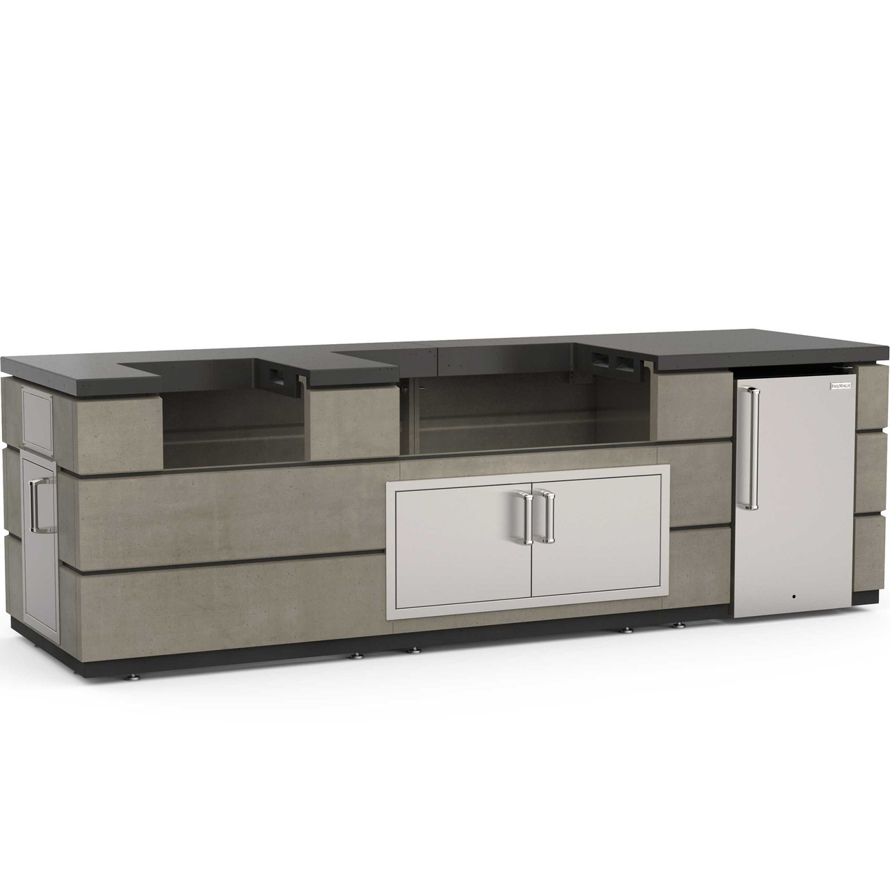 Fire Magic IP79-SMR-115BA Contemporary 115-Inch Island Bundle