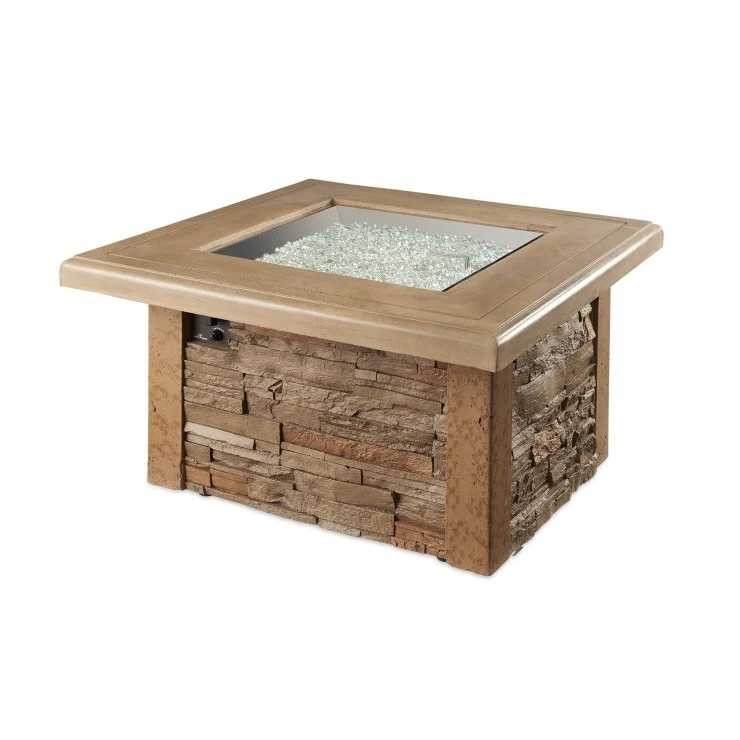 Outdoor Greatroom Sierra Square Gas Fire Pit Table SIERRA-2424