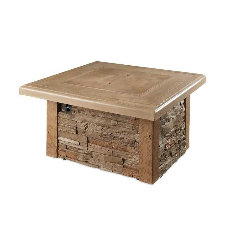 Outdoor Greatroom Sierra Square Gas Fire Pit Table SIERRA-2424