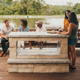 Carol Rose 60" Outdoor Linear See-Through Ventless Gas Fireplace OLL60SP12S