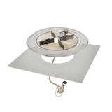 Outdoor Greatroom 24" x 24" Square DIY Crystal Fire Plus Gas Burner Kit DIY-2424S-K