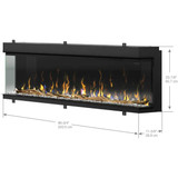 Dimplex lgniteXL Bold 100" Built-in Linear Electric Fireplace X-XLF10017-XD