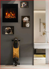 Amantii Zero Clearance Electric Fireplace WM-BI-2428-VLR-BG