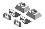 Napoleon Ducted Heat Management Side Discharge Kit (62/74) DHMS6274