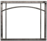 36" Distressed Pewter Arched Forged Iron Inset DFF36RPD