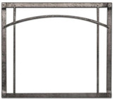 40" Distressed Pewter Arched Forged Iron Inset DFF40RPD