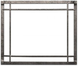 36" Distressed Pewter Forged Rectangle Iron Inset DFF36CPD